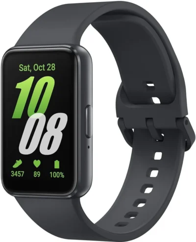 Samsung Galaxy Fit3 (Gray Strap, Free size)