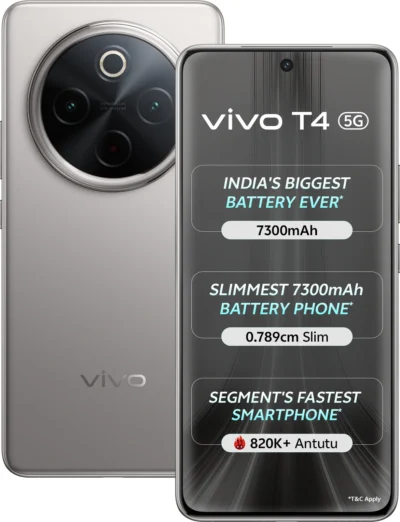 vivo T4 5G (Phantom Grey, 128 GB) (8 GB RAM)